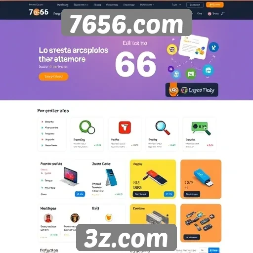 Recursos e funcionalidades do site 7656.com